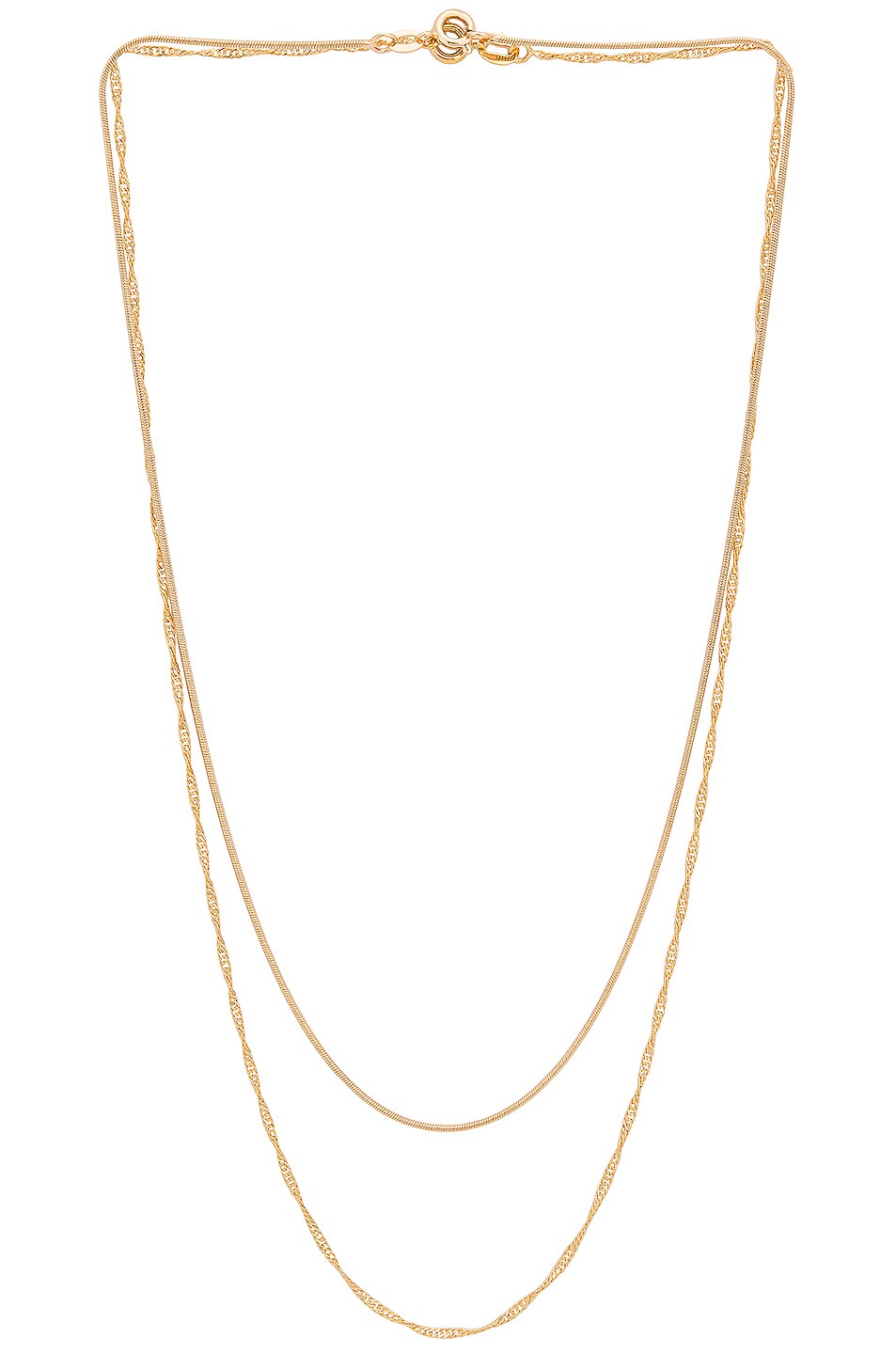 Image 1 of Jordan Road Jewelry Rhodes Necklace Stack in Gold