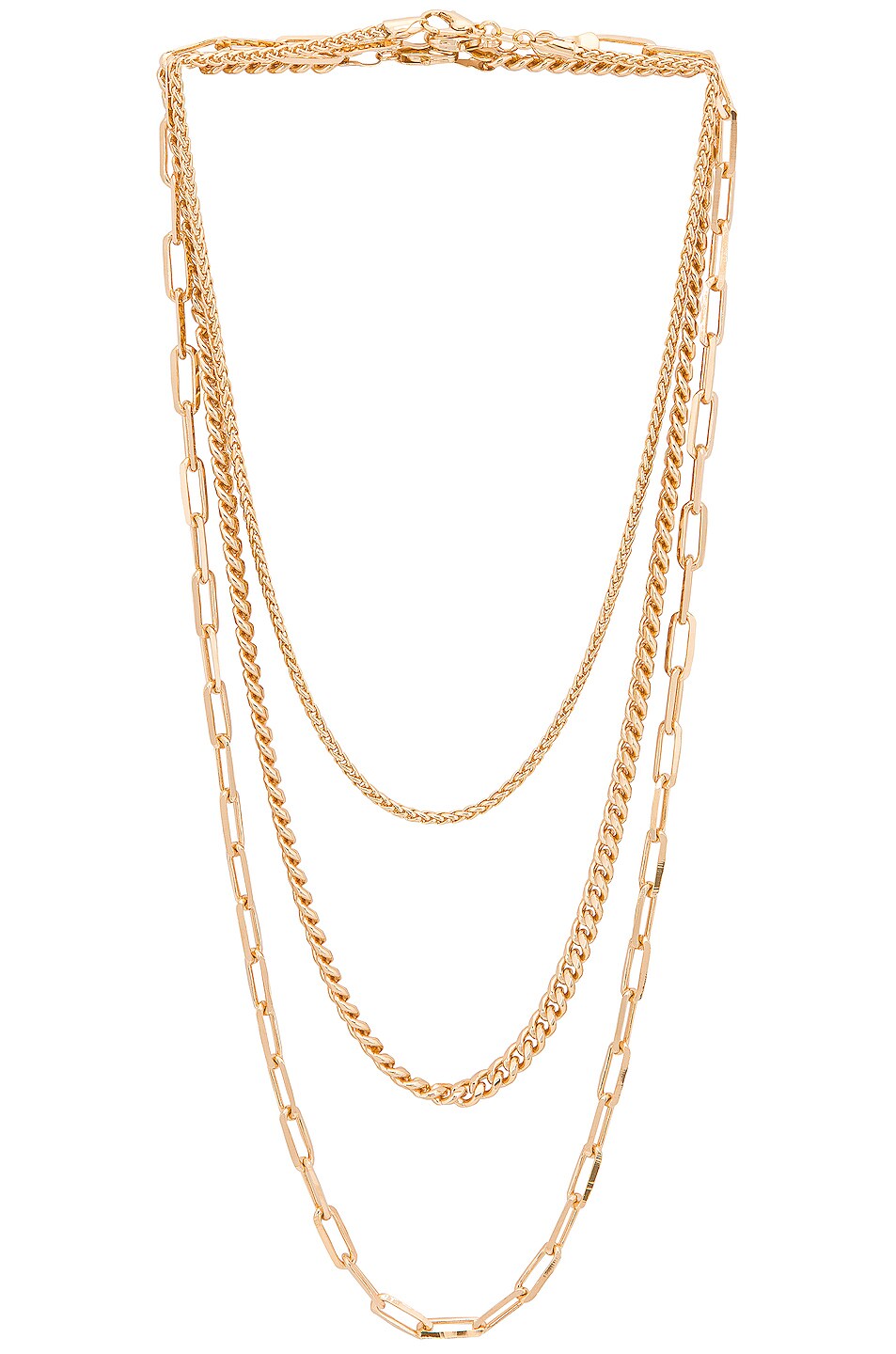 Image 1 of Jordan Road Jewelry Versailles Necklace Stack in Gold