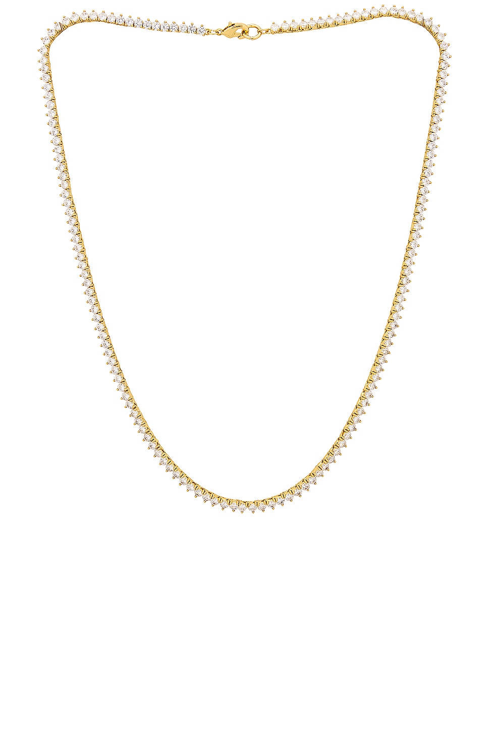 Image 1 of Jordan Road Jewelry Riviera Tennis Necklace in Gold