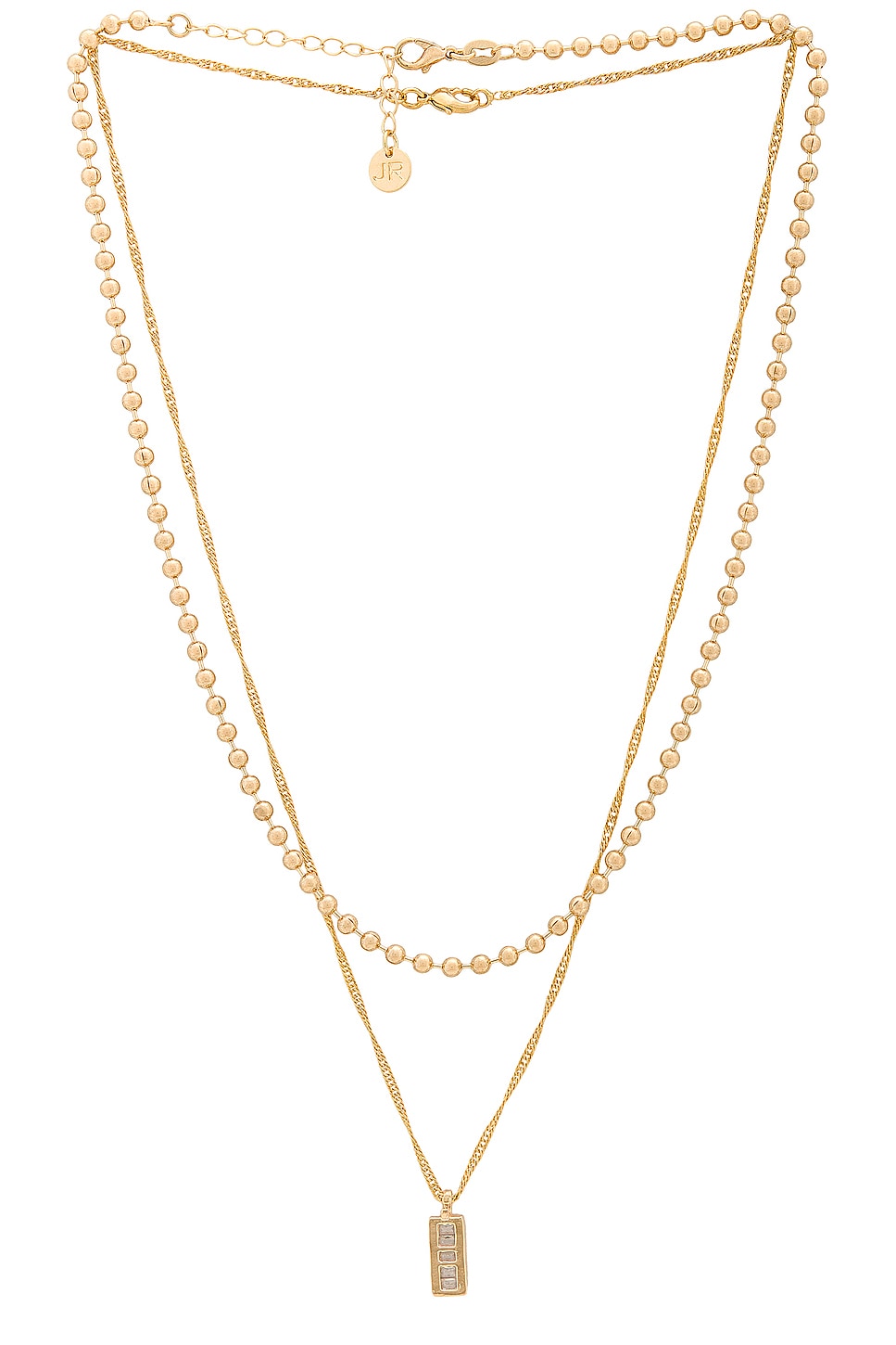 Image 1 of Jordan Road Jewelry Rendezvous Necklace Stack in 18k Gold Plated Brass