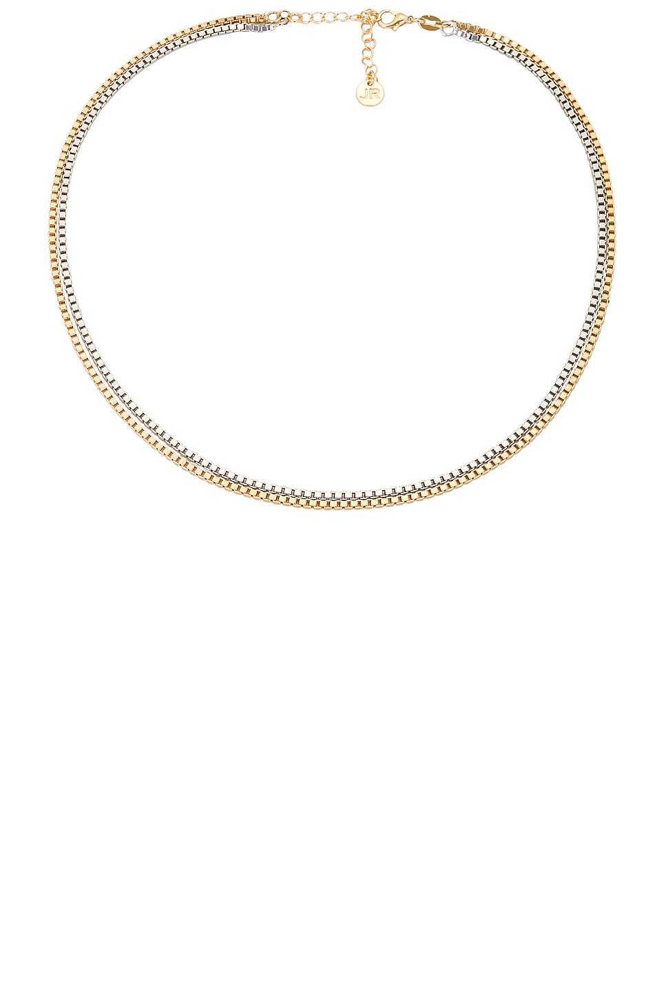 Image 1 of Jordan Road Jewelry Bondi Necklace in 18k Gold Plated Brass + 18k Rhodium Plated Brass
