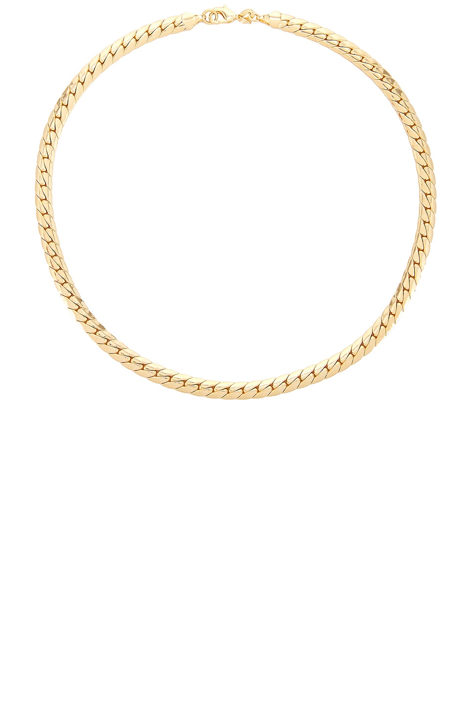 Image 1 of Jordan Road Jewelry Flat Chain Necklace in 18k Gold Plated Brass