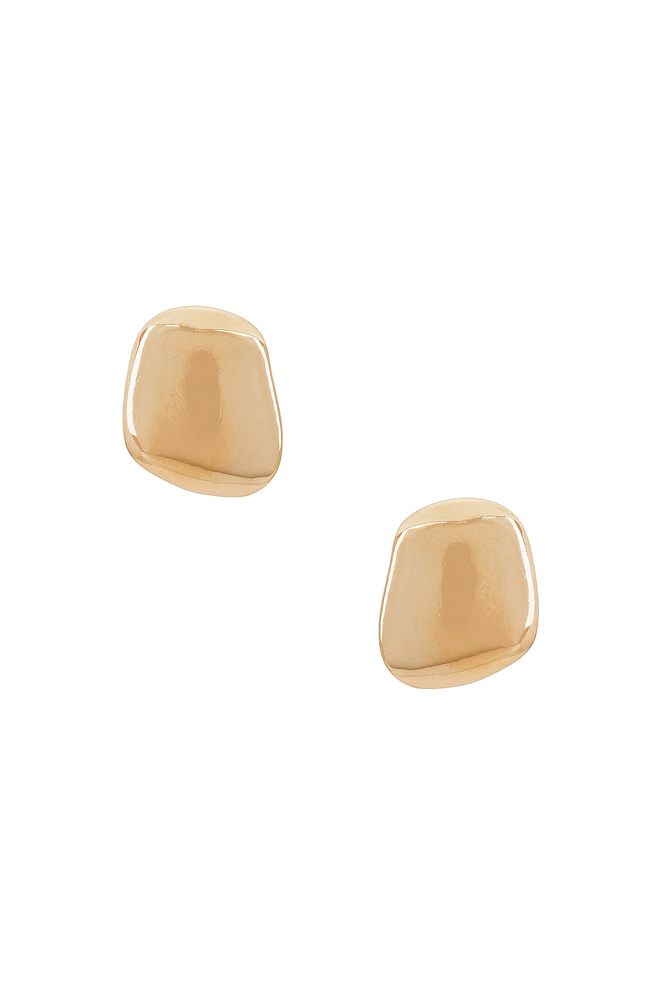 Image 1 of Jordan Road Jewelry Organic Rectangle Earrings in 18k Gold Filled
