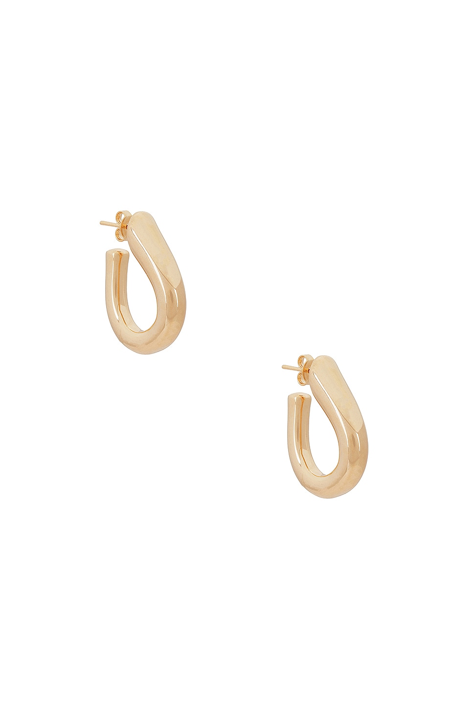 Image 1 of Jordan Road Jewelry Tear Drop Hoop Earrings in 18k Gold Filled