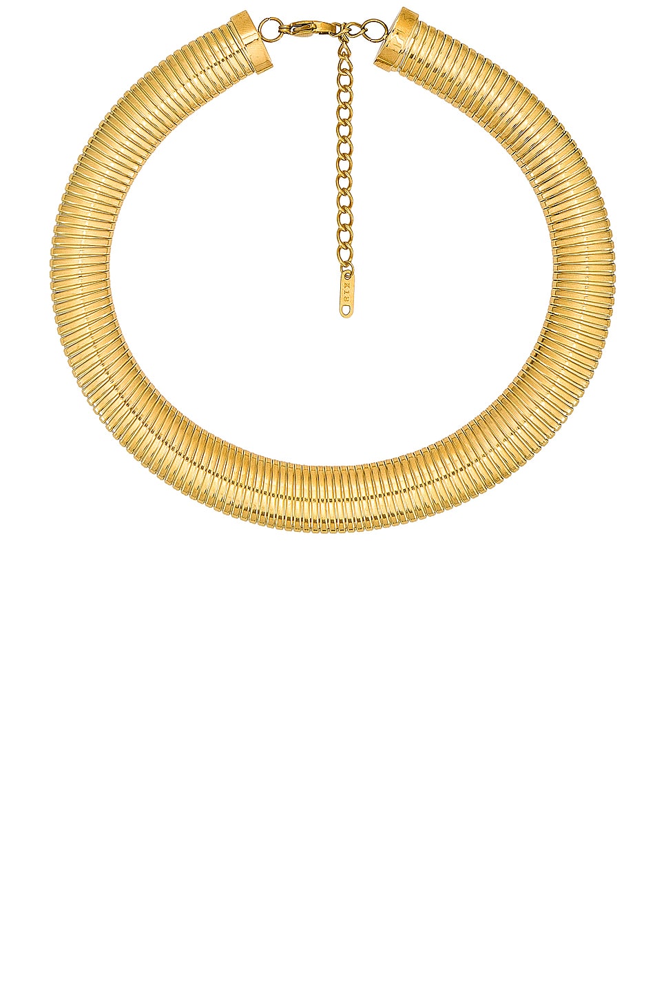 Serpent Choker Necklace in Metallic Gold