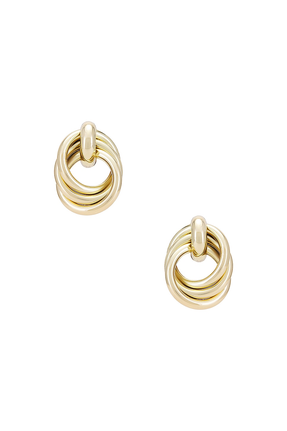 Madison Earrings in Metallic Gold