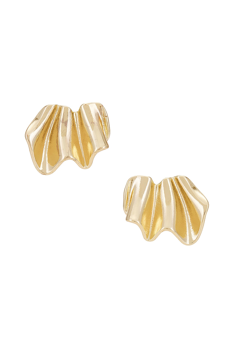 Ayla Earrings in Metallic Gold
