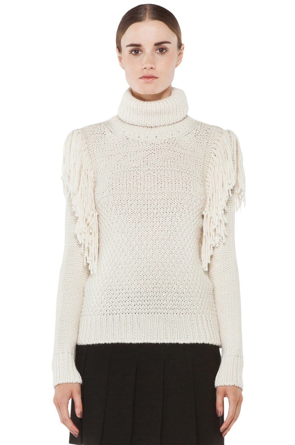 Joseph Texture Knit Sweater in Ecru | FWRD