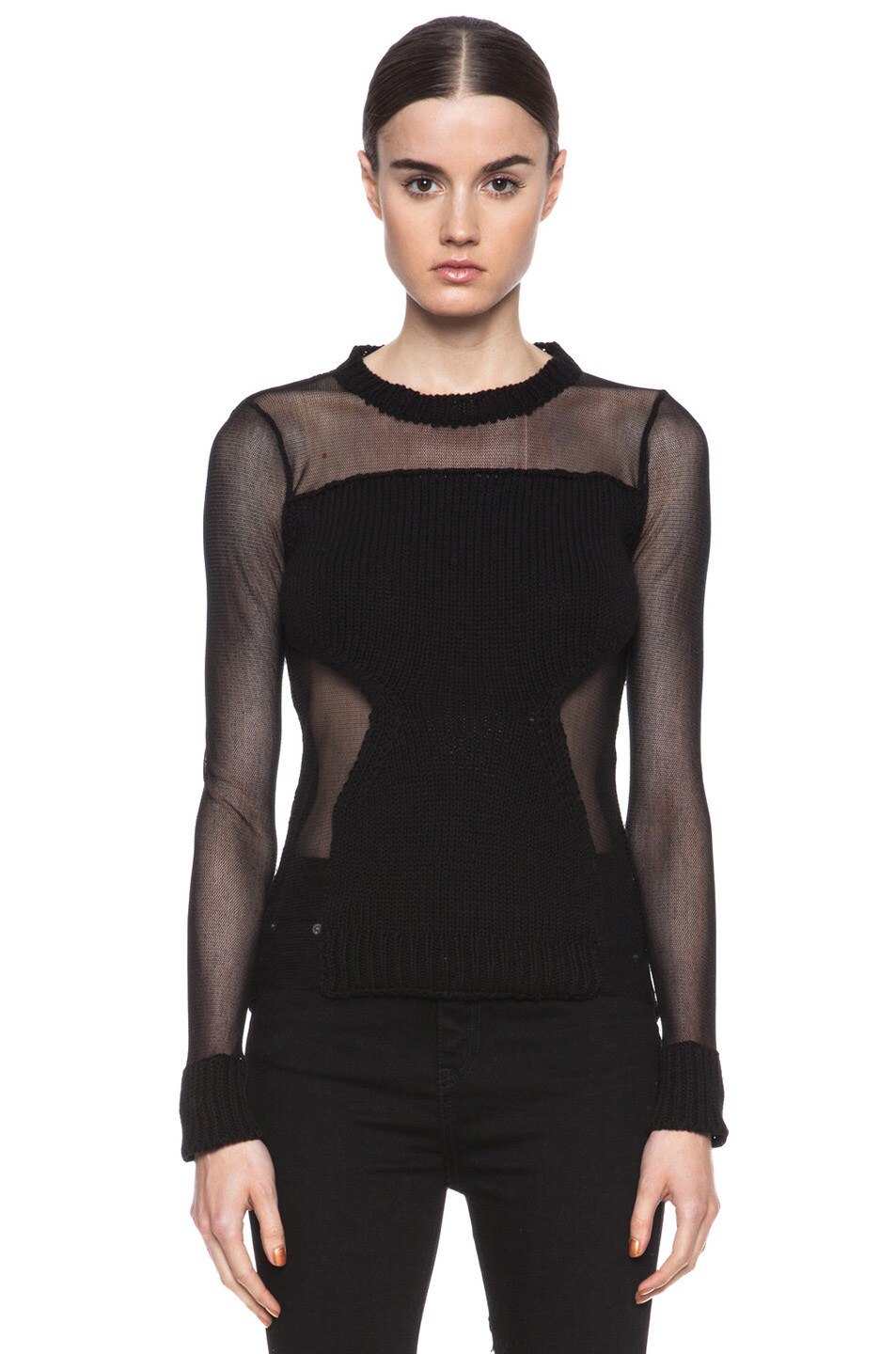 Image 1 of Joseph Resille Knit Pullover in Black