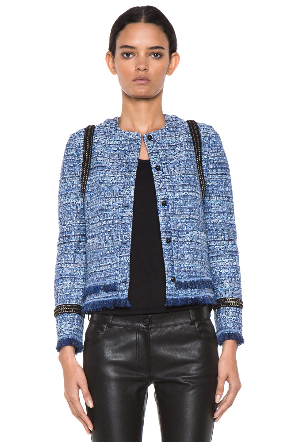Joseph Gerry Jacket in Summer Tweed Blue | FWRD