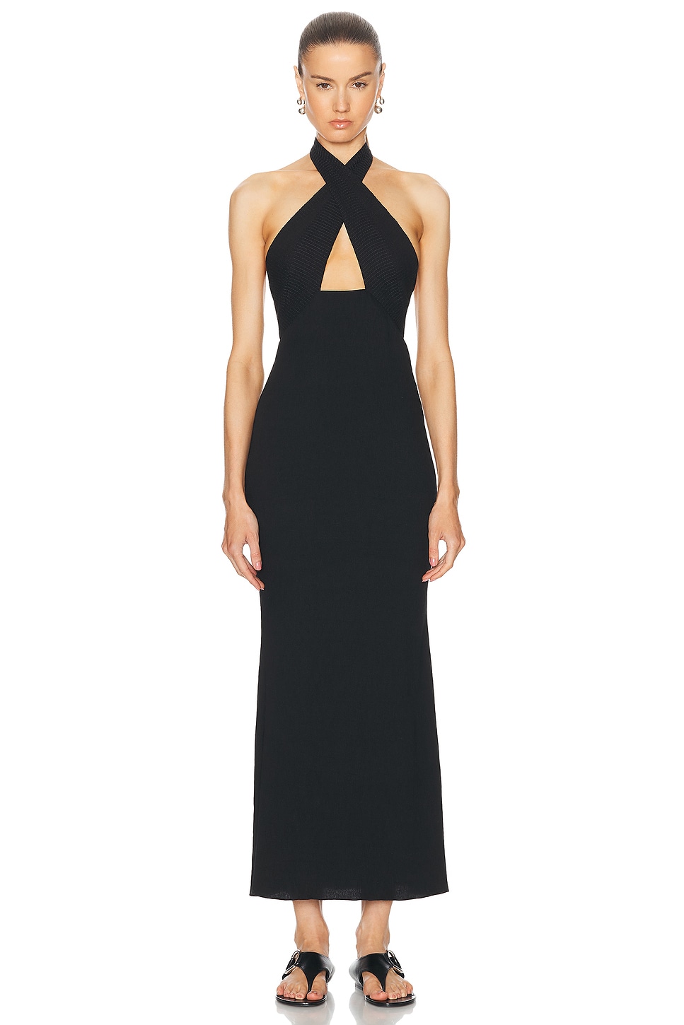 Johanna Ortiz Black Light Heart Ankle Dress
