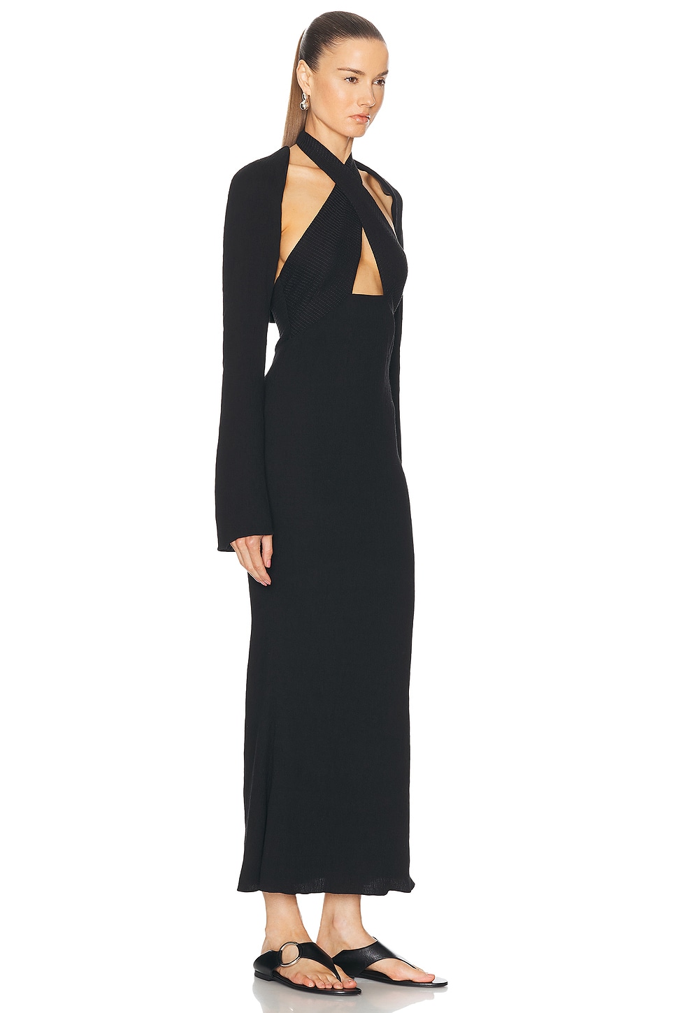 Johanna Ortiz Black Light Heart Ankle Dress