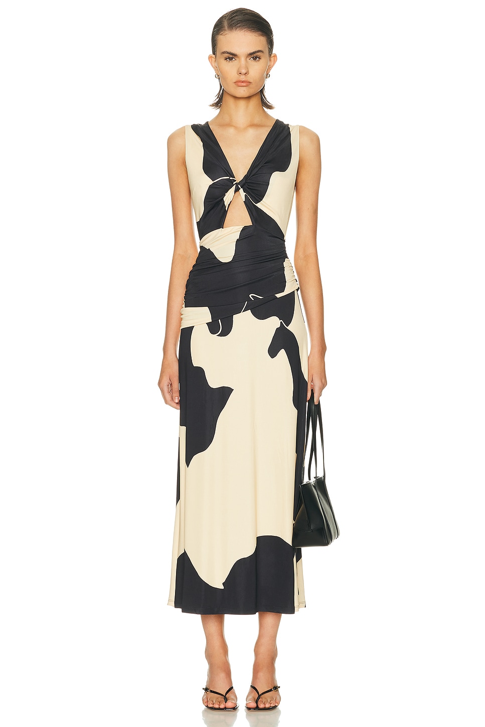 Johanna Ortiz Horizonte Mistico Ankle Dress In Multi