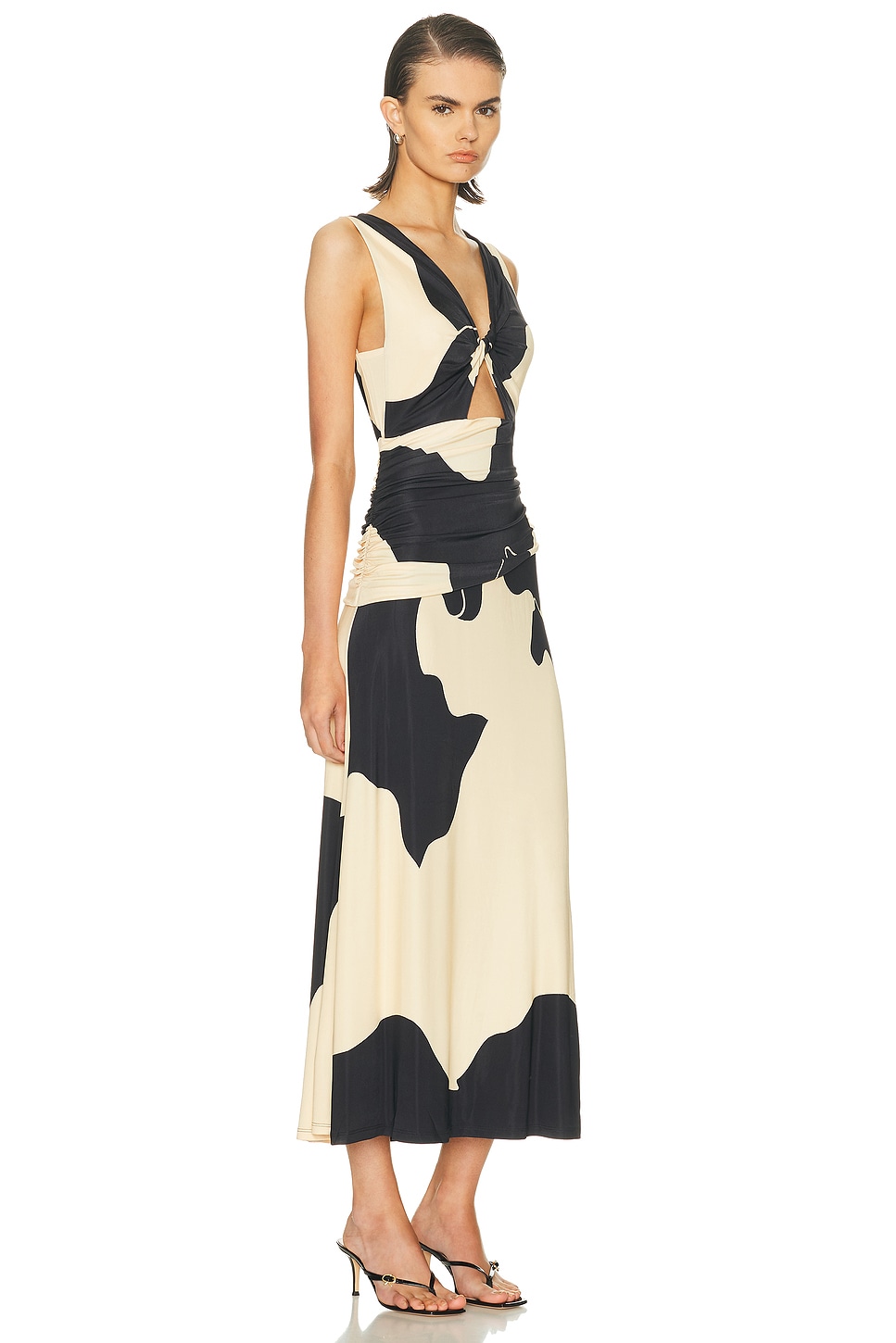 Johanna Ortiz Horizonte Mistico Ankle Dress In Multi