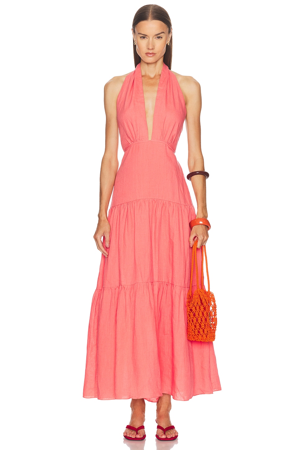 Johanna Ortiz Twilight Maxi Dress In Pink