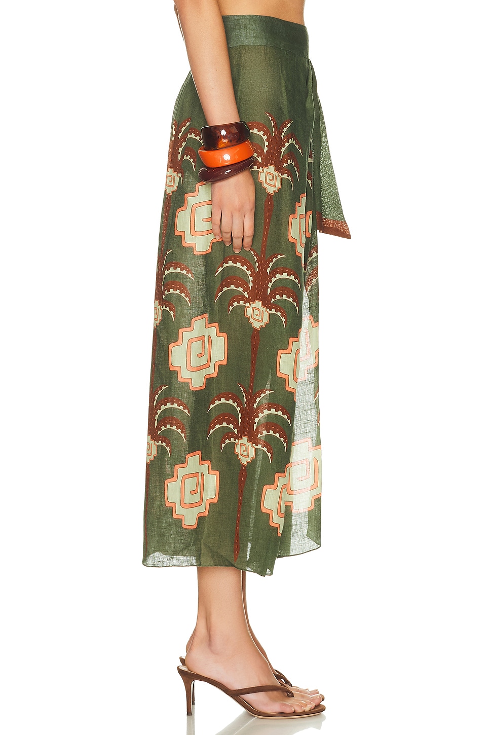 Johanna Ortiz Amazon Echoes Wrap Skirt
