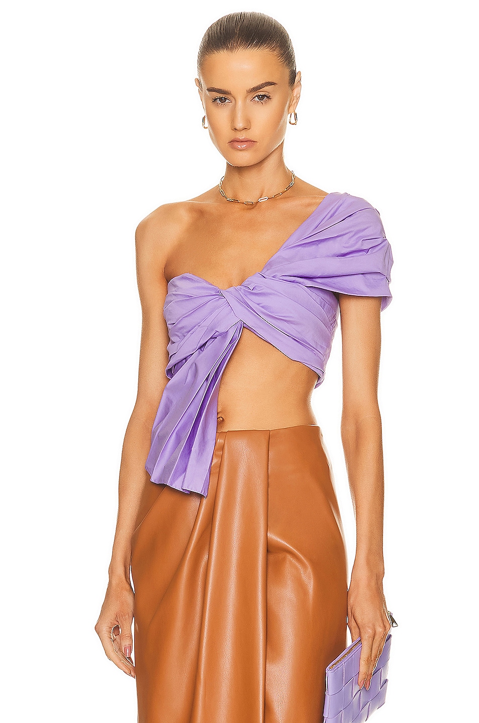 Image 1 of Johanna Ortiz Upolo Crop Top in Lilac