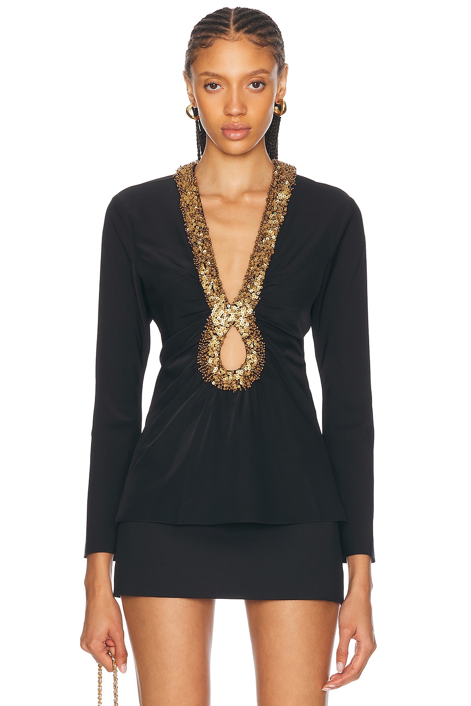 Shop Johanna Ortiz Sensual Aura Top In Black