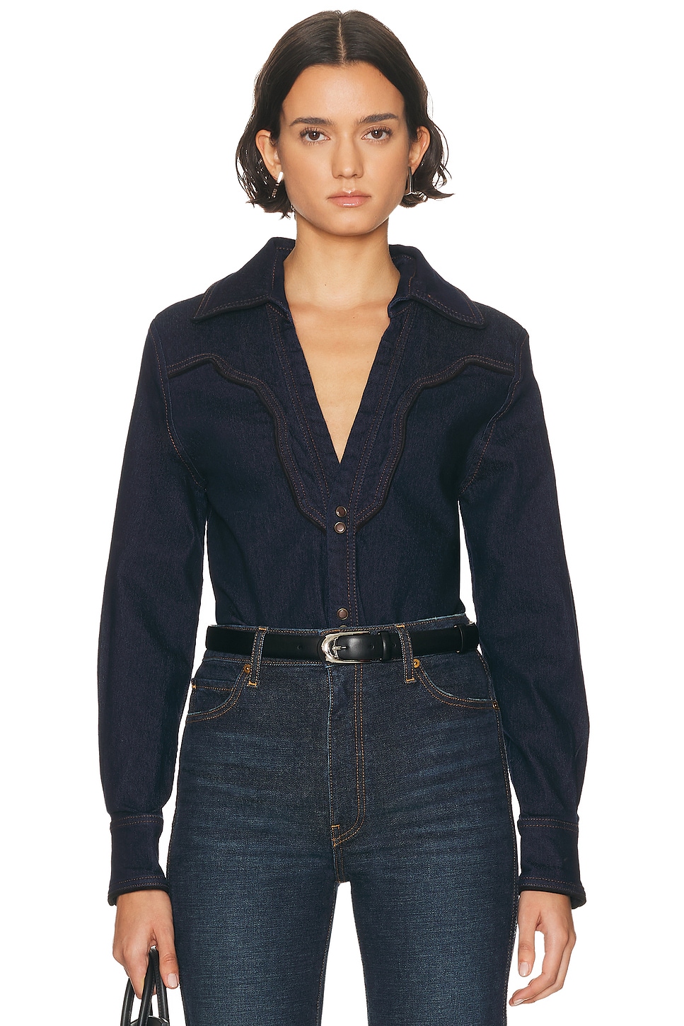 Image 1 of Johanna Ortiz Body Art Top in Denim