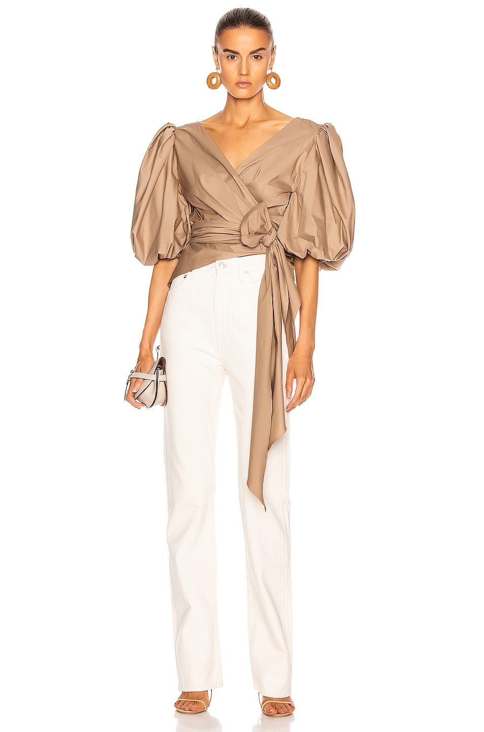 Image 1 of Johanna Ortiz Taupe Sabor Pacifico Top in Taupe