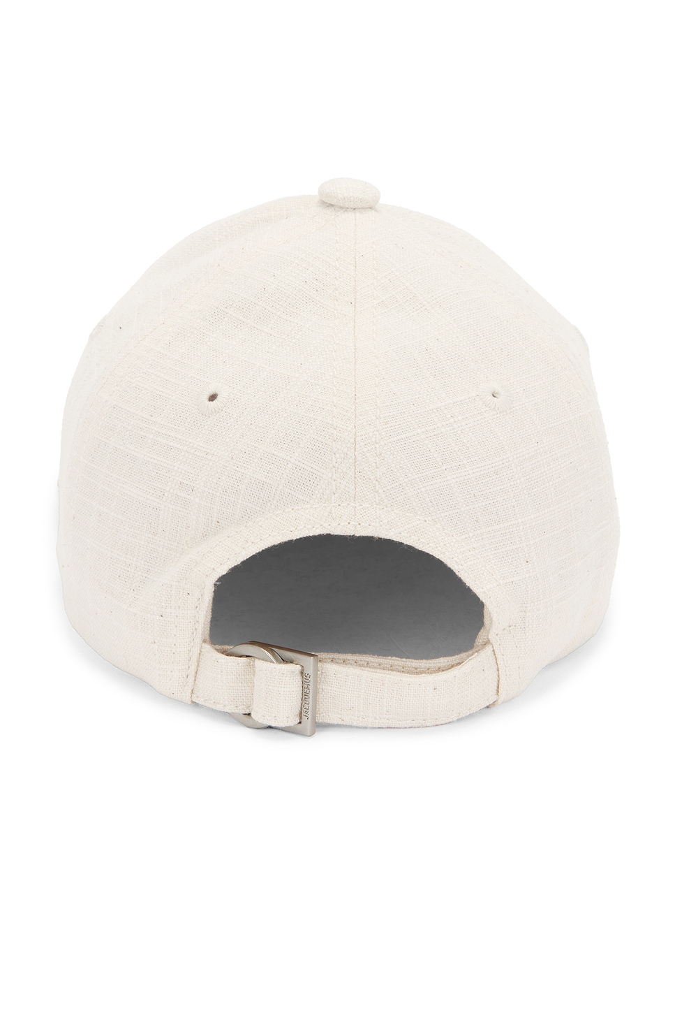 Jacquemus La Casquette Gelato Cap In Off White & Light Brown