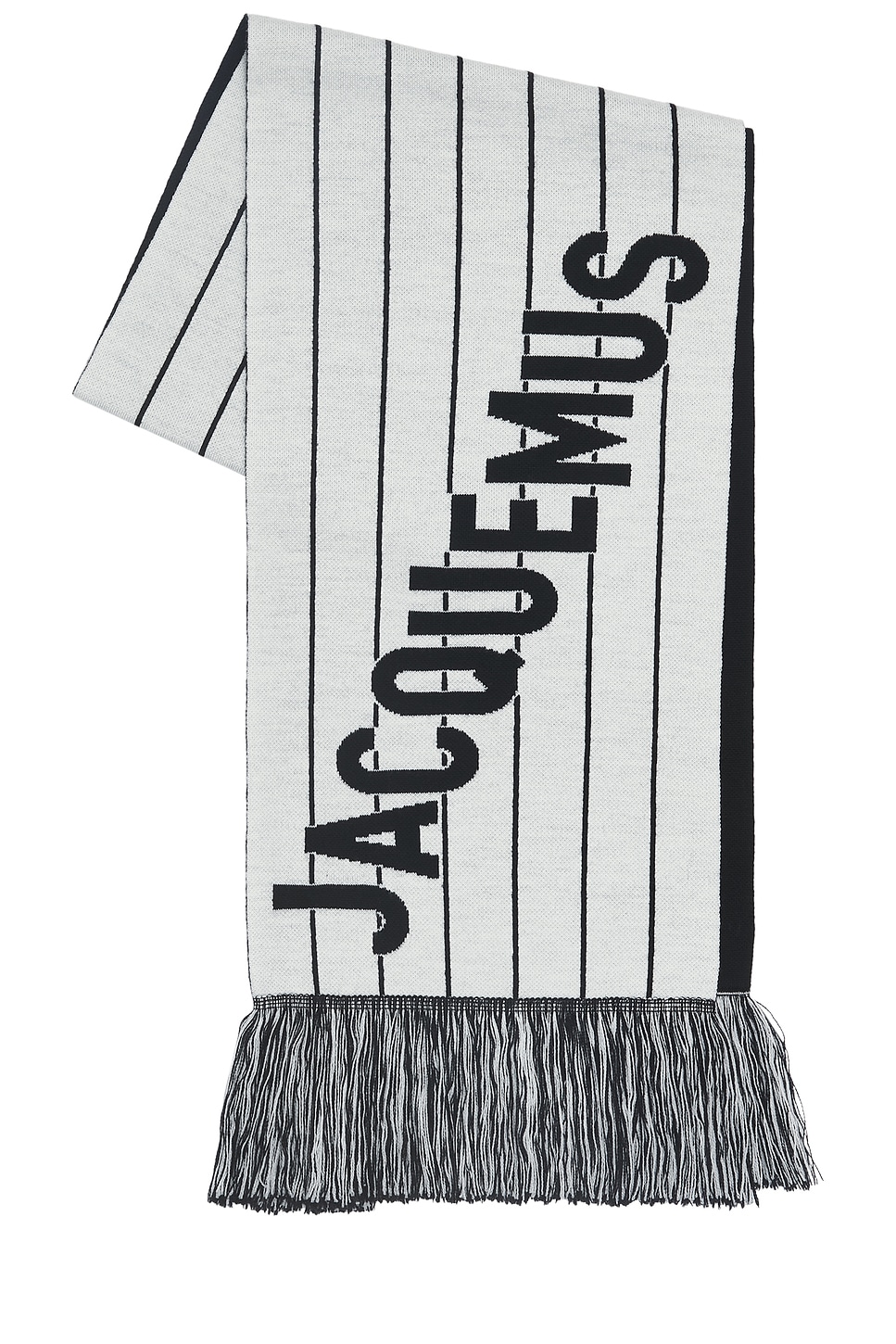 Jacquemus Liga Scarf In Black & White