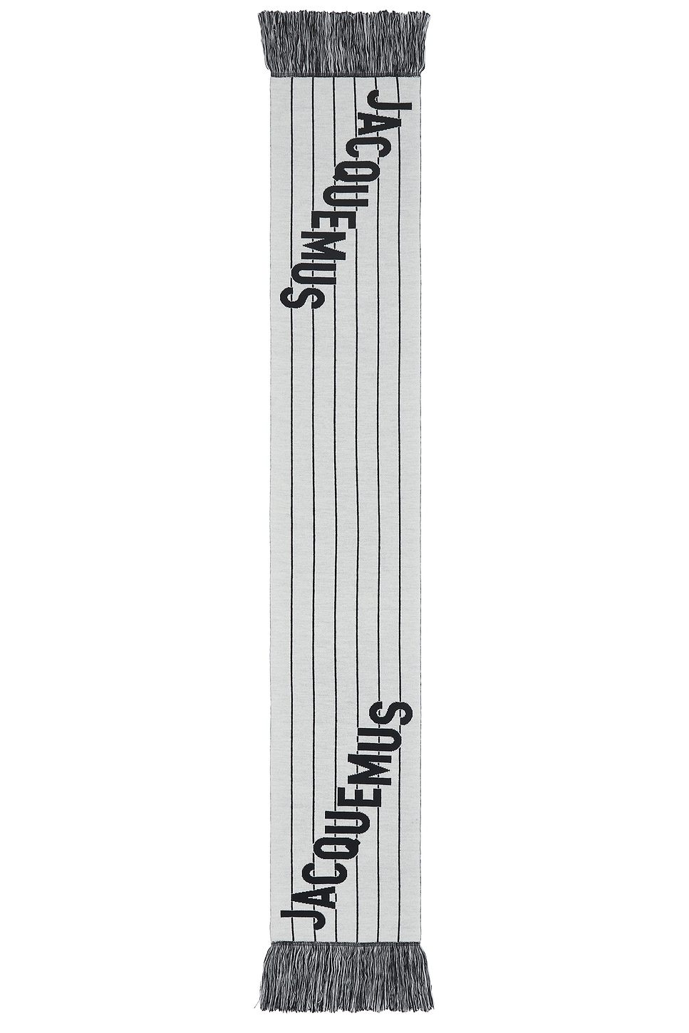 Jacquemus Liga Scarf In Black & White