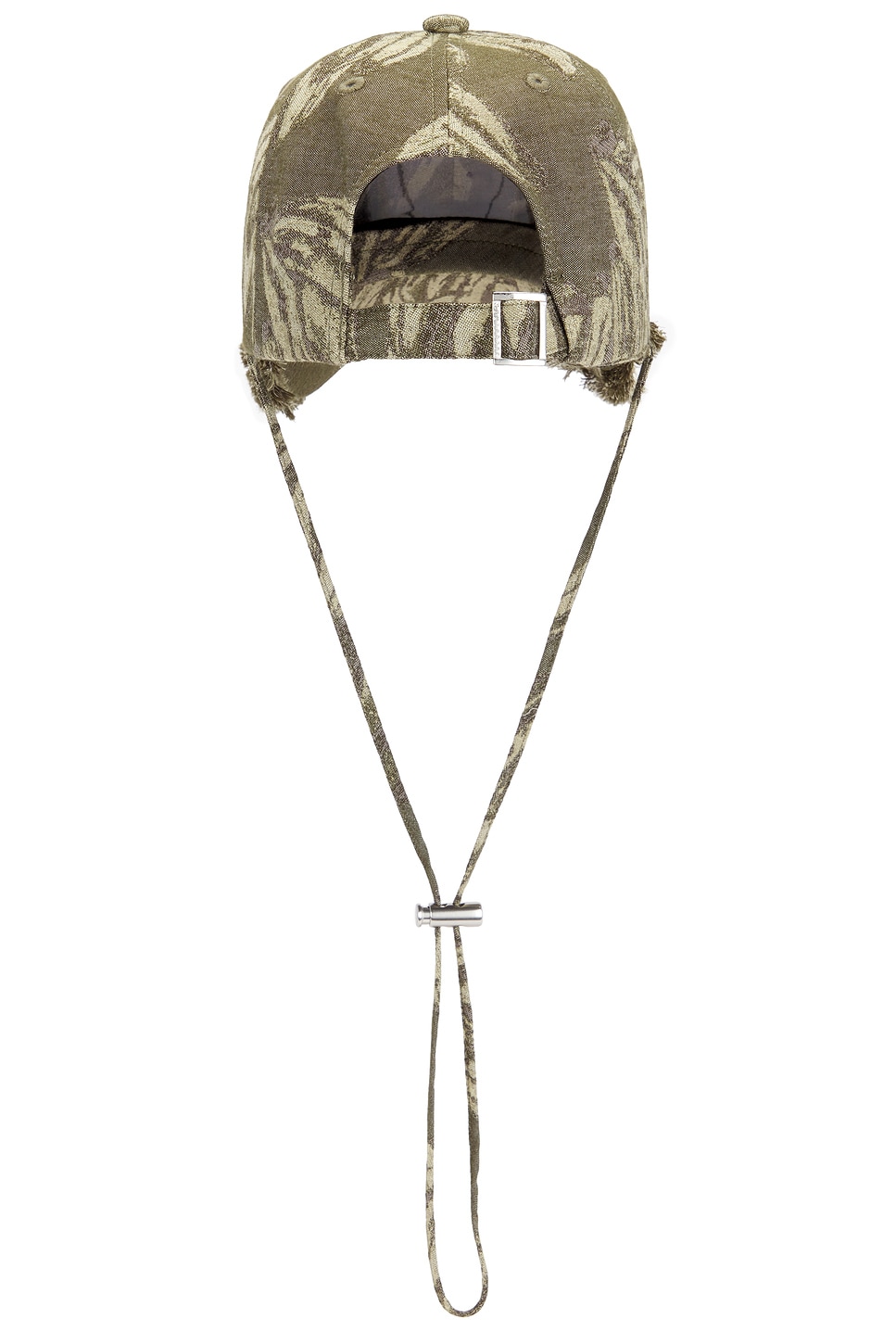 Jacquemus La Casquette Artichaut Cap In Jacquard Banana Logo Khak