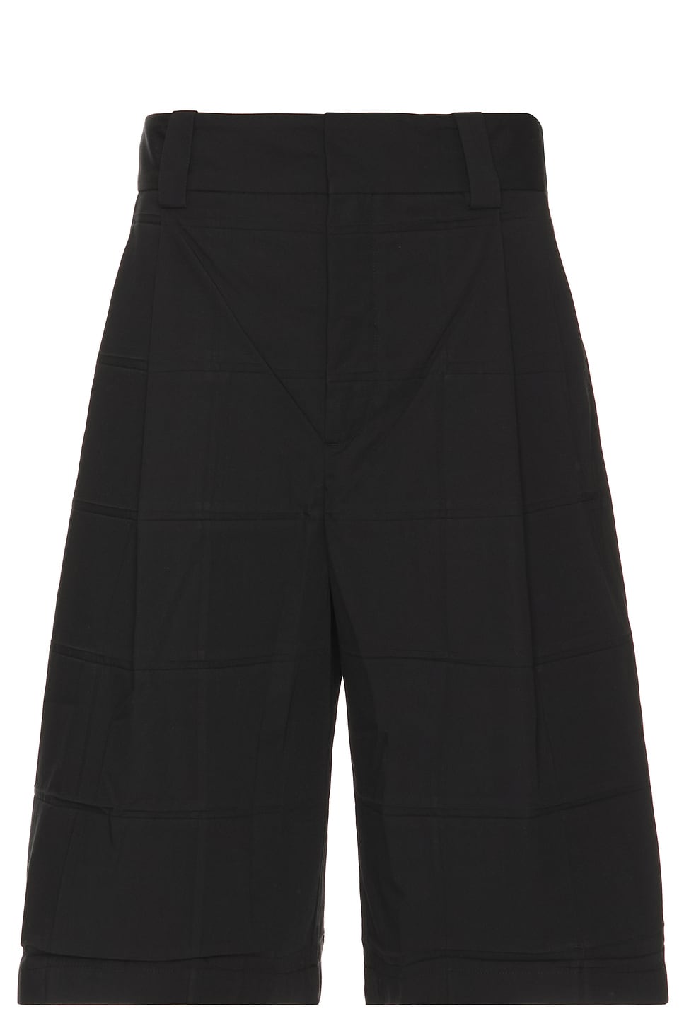 Image 1 of JACQUEMUS Le Short Navega Plisse in Black