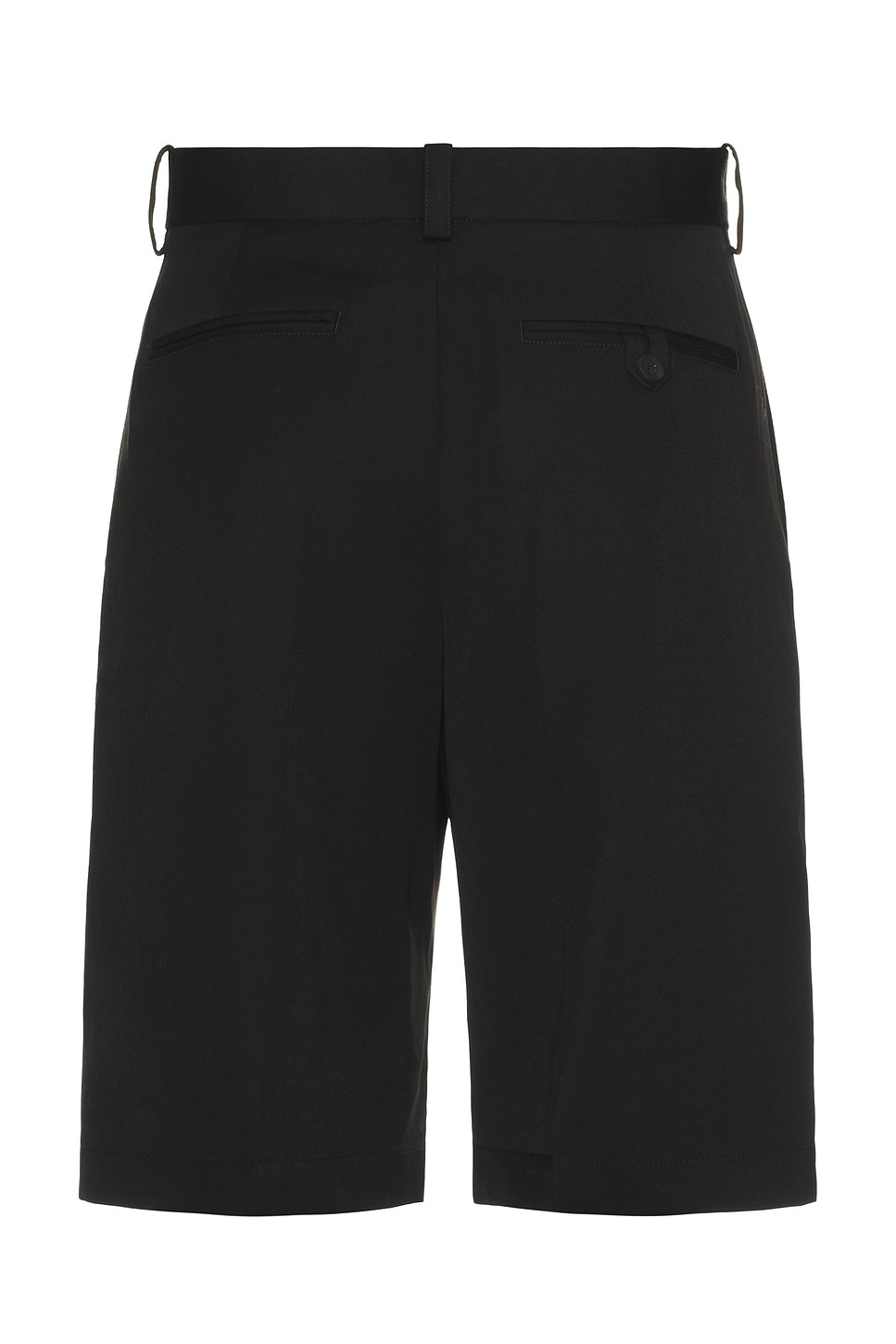 Jacquemus Le Short Ovalu Wool-blend Shorts In Black