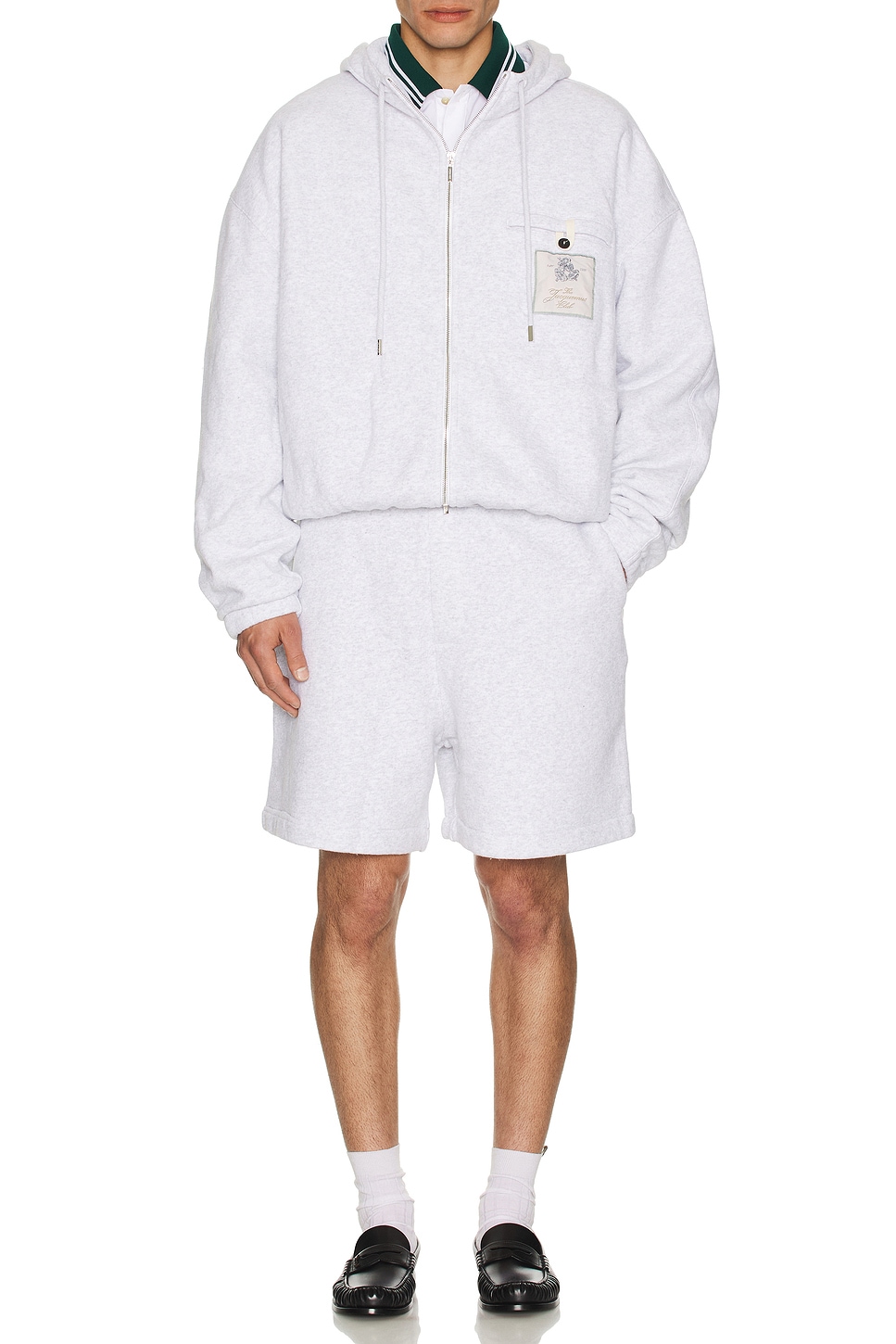 Image 1 of JACQUEMUS Le Short Torneo in Athletic Club Grey