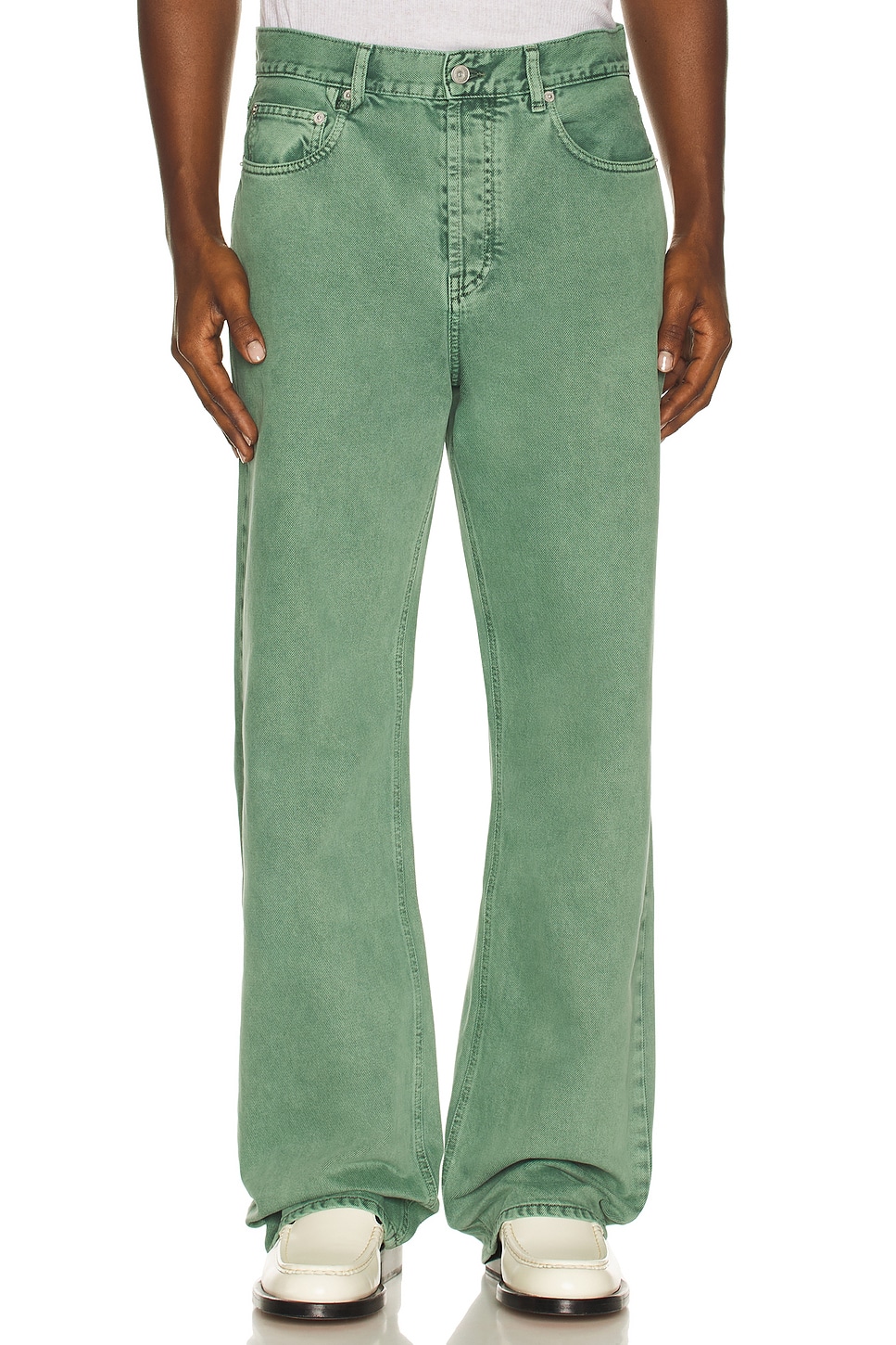 Image 1 of JACQUEMUS Le De-nimes Droit in Green