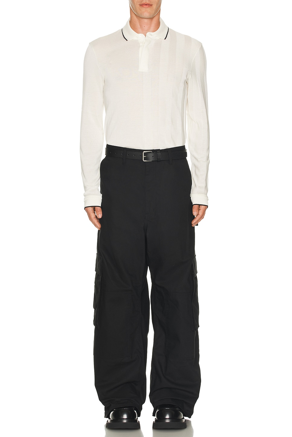 Image 1 of JACQUEMUS Le Polo Tricot Ml in Off-White