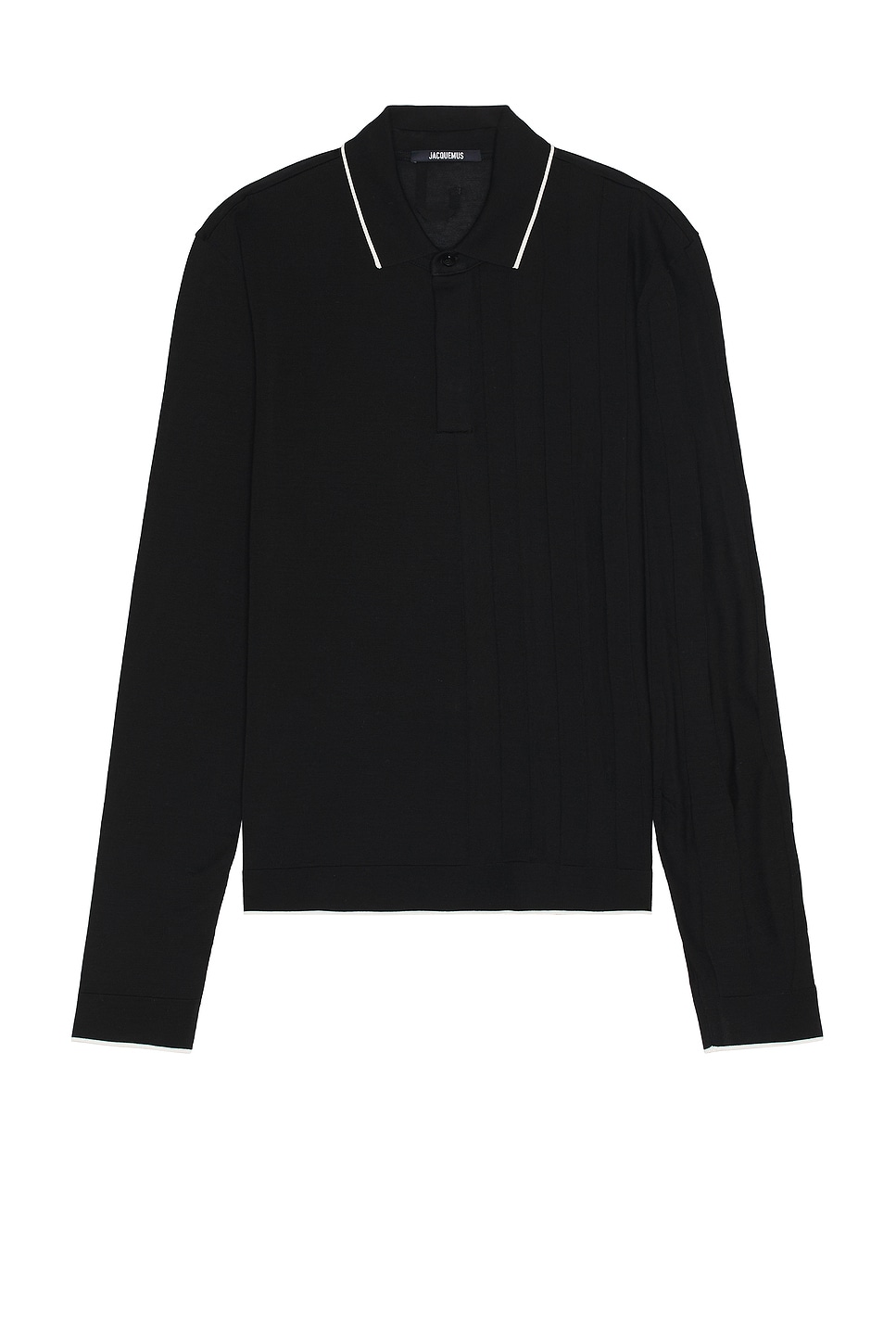 Image 1 of JACQUEMUS Le Polo Tricot Ml in Black