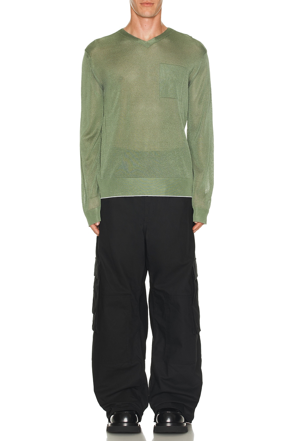 Image 1 of JACQUEMUS La Maille Paseo in Pale Green