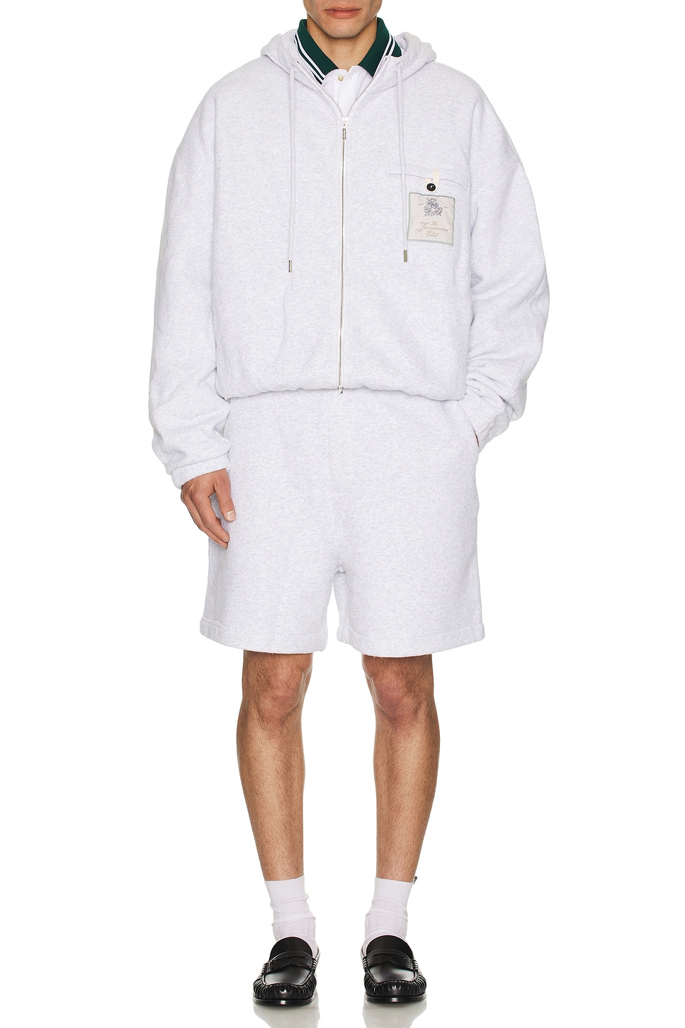 Image 1 of JACQUEMUS Le Hoodie Torneo in Athletic Club Grey