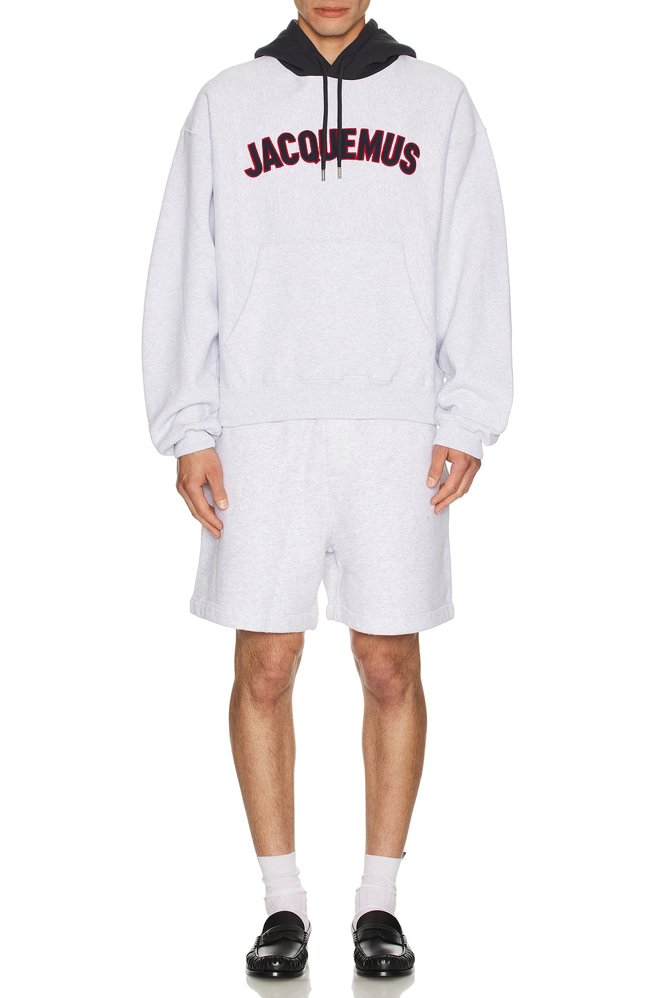Image 1 of JACQUEMUS Le Hoodie Baseball in Grey
