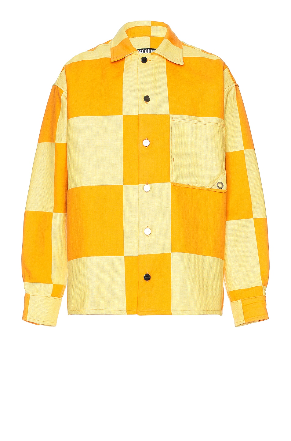 Image 1 of JACQUEMUS La Surchemise Tecido in Yellow Checks