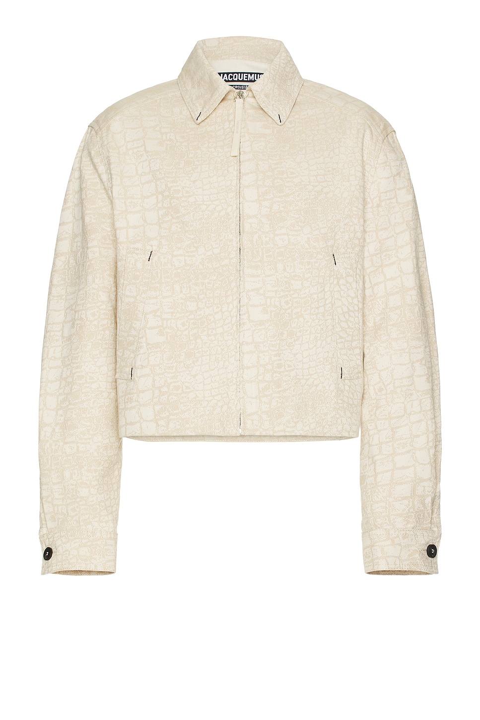 Image 1 of JACQUEMUS La Veste De Nmes Canevas in Croco Beige