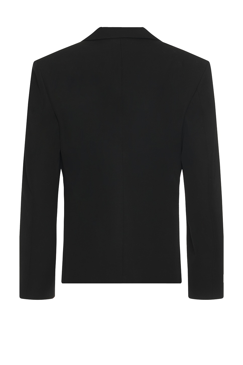 Jacquemus Double-breasted Jacket Featuring Shoulder Pads In Black