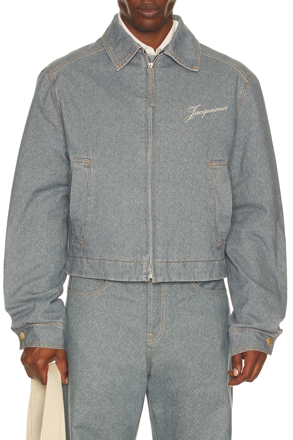 Image 1 of JACQUEMUS Le Veste De-nimes Canevas in Blue