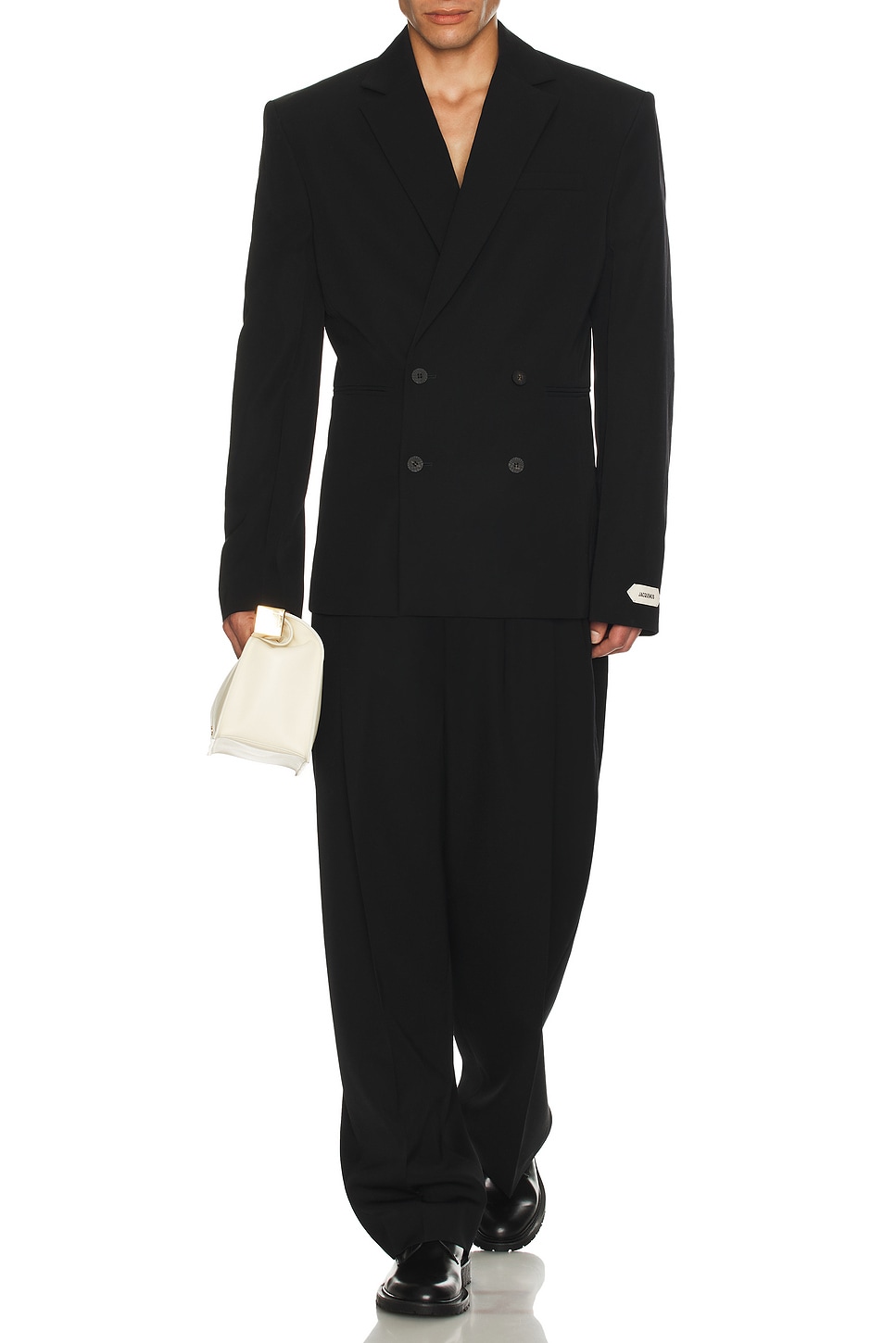Image 1 of JACQUEMUS Le Pantalon Fernando in Black