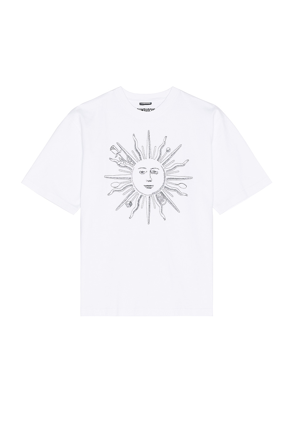 Image 1 of JACQUEMUS Le Tshirt Soleil in Royal Sun & White