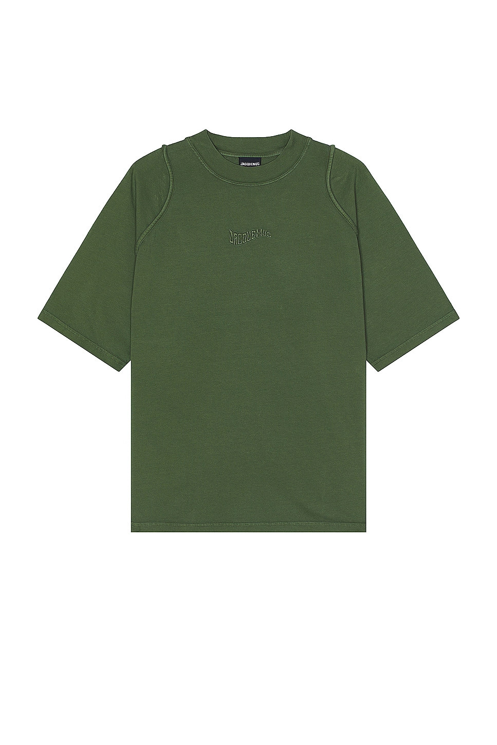 Image 1 of JACQUEMUS Le T-Shirt Camargue in Dark Green