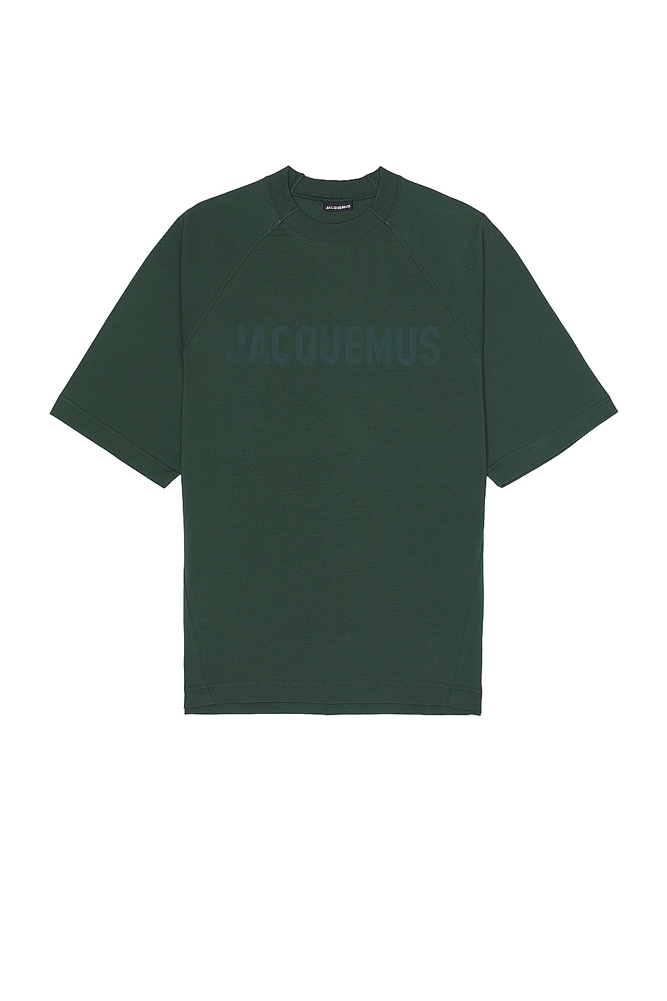Image 1 of JACQUEMUS Le T-Shirt Typo in Dark Green