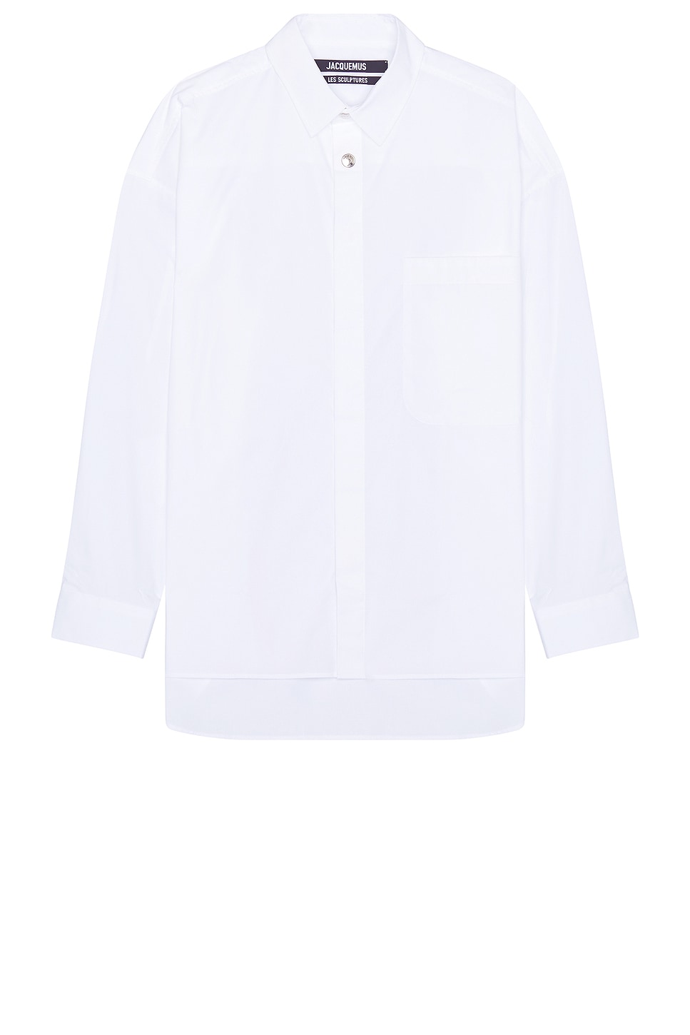 Image 1 of JACQUEMUS La Chemise Manches Longue in White