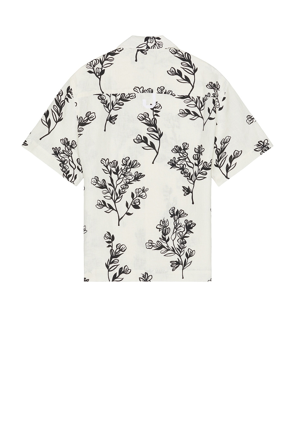 Shop Jacquemus La Chemise Jean In Print Black Flowers