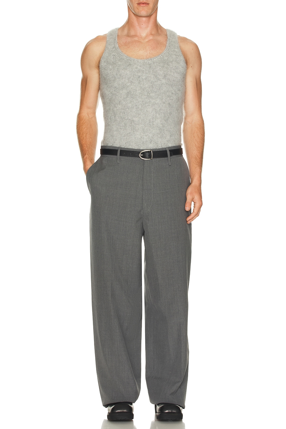 Image 1 of JACQUEMUS Le Debardeur Pitatto in Grey