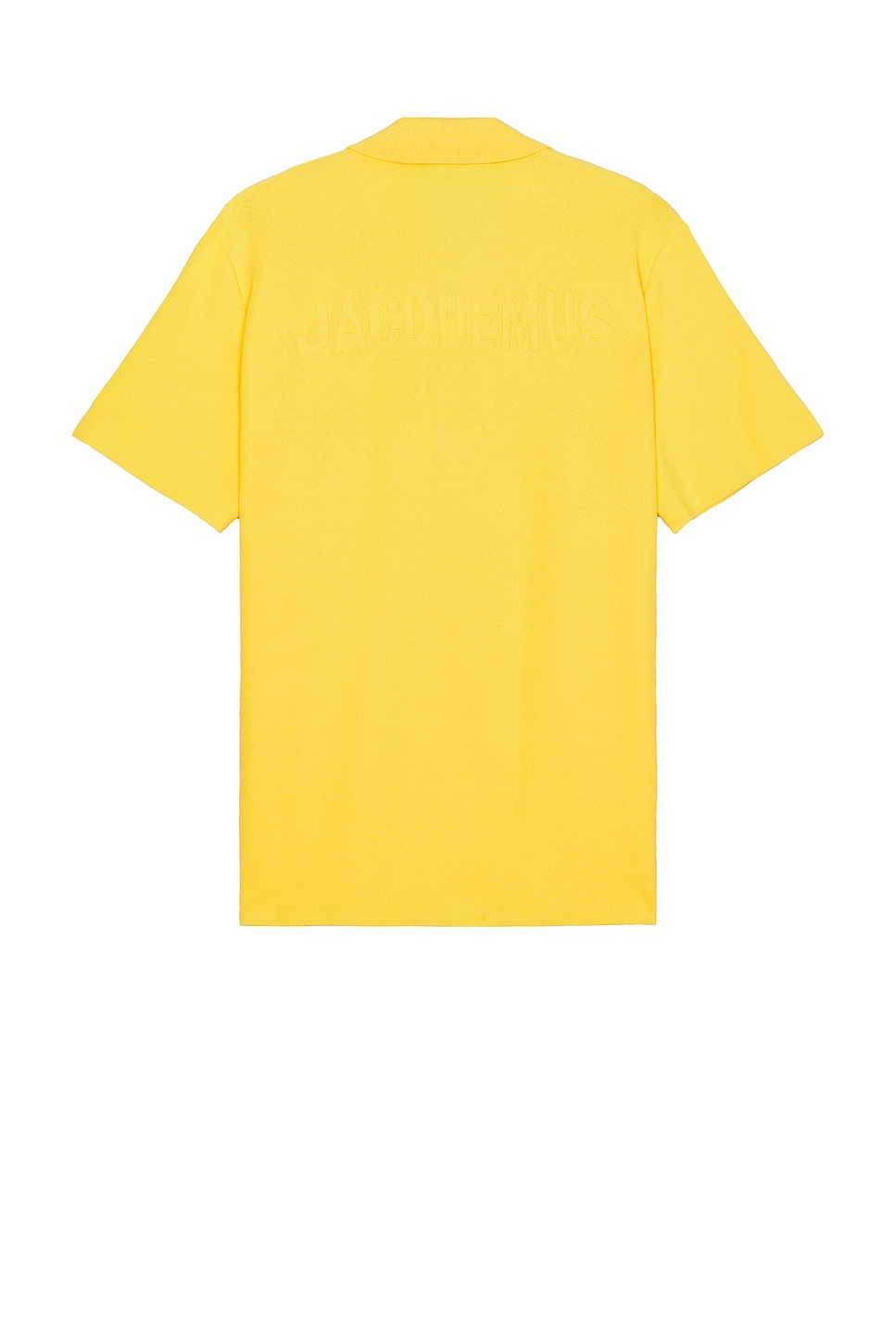 Shop Jacquemus Le Polo Maille In Yellow