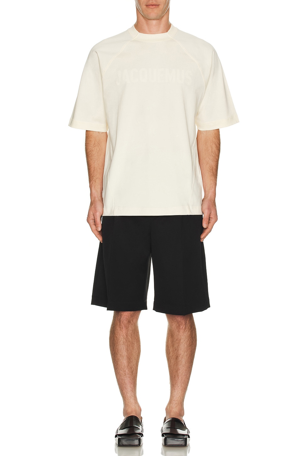 Image 1 of JACQUEMUS Le T-Shirt Typo in Light Beige